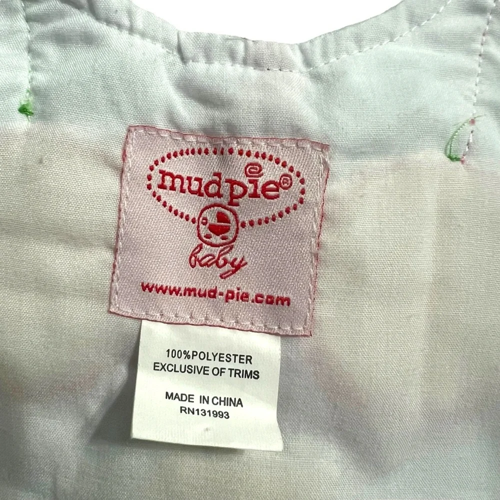 Mud Pie Baby Christmas Holiday Ornaments Appliqué Bib